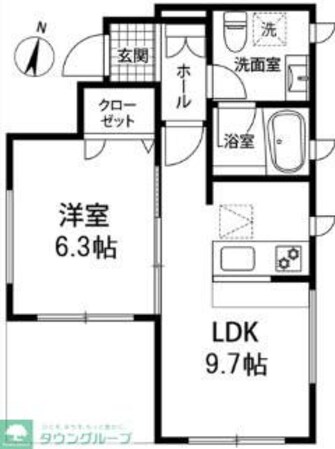 パラディ成城の物件間取画像